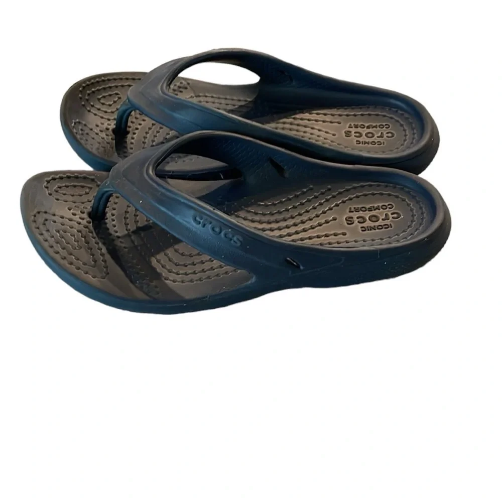 Crocs Thong Flip Flop Navy Blue Sandals‎